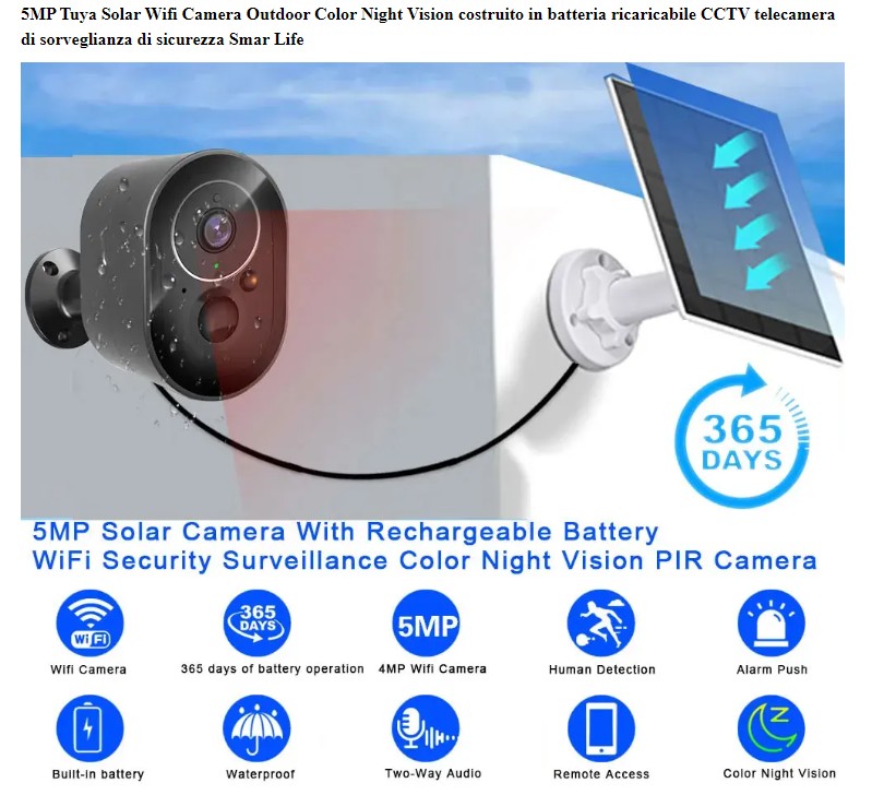 TELECAMERA BATTERY E SOLAR